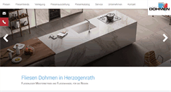 Desktop Screenshot of fliesen-dohmen.de